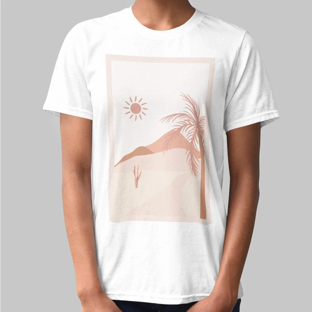 Desert Dunes Dusty Rose Graphic Tee - Picture 3 of 5